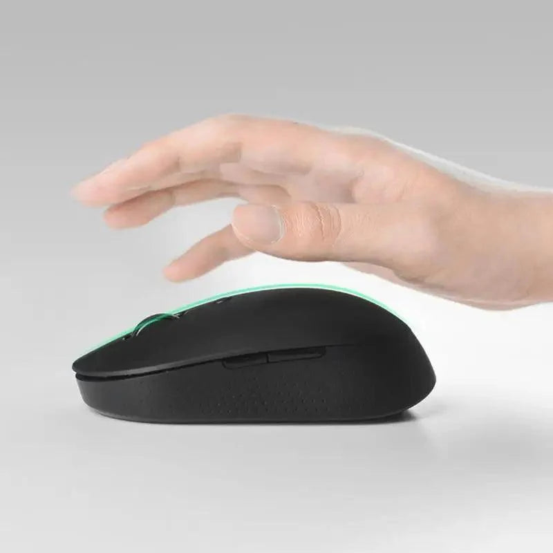 Simple Modern White/Black Wireless Bluetooth USB Connection Optical Mouse For Laptop PC Portable Slim Rechargeable Mouse Computer Mouse