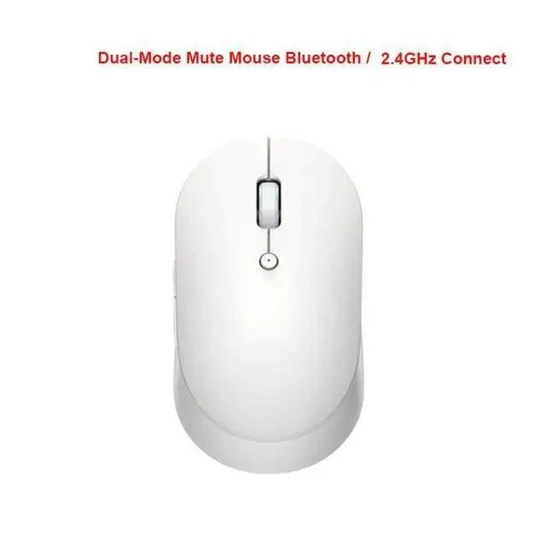 Simple Modern White/Black Wireless Bluetooth USB Connection Optical Mouse For Laptop PC Portable Slim Rechargeable Mouse Computer Mouse