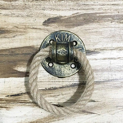 Simple Morden  Flange Door Handle Knocker  With Rope Loft Industry Style Gate Unfold Install For Interior Door Knob  Door Handle Knocker With Rope Loft Industry Style Gate Unfold Install For Interior Door Knob Door Accessories Home Decor