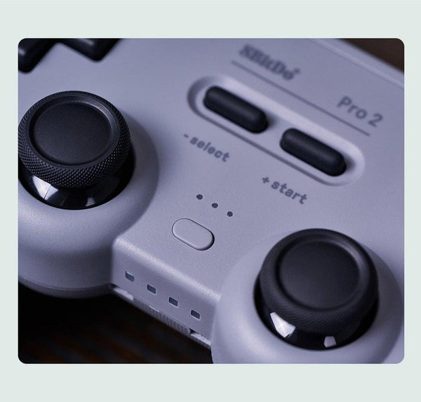 Simple Pure White Bluetooth Joystick Gamepad Controller Compatible With PC Monitor Laptop Tablet