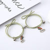 Simple Rainbow Magnet Attract Couple Bracelet Rainbow Bell Pendant Friendship Jewelry Adjustable Braided Rope Bangle Couple Bracelets Magnetic Matching Bracelets Jewelry Gifts For Couples Bestfriend