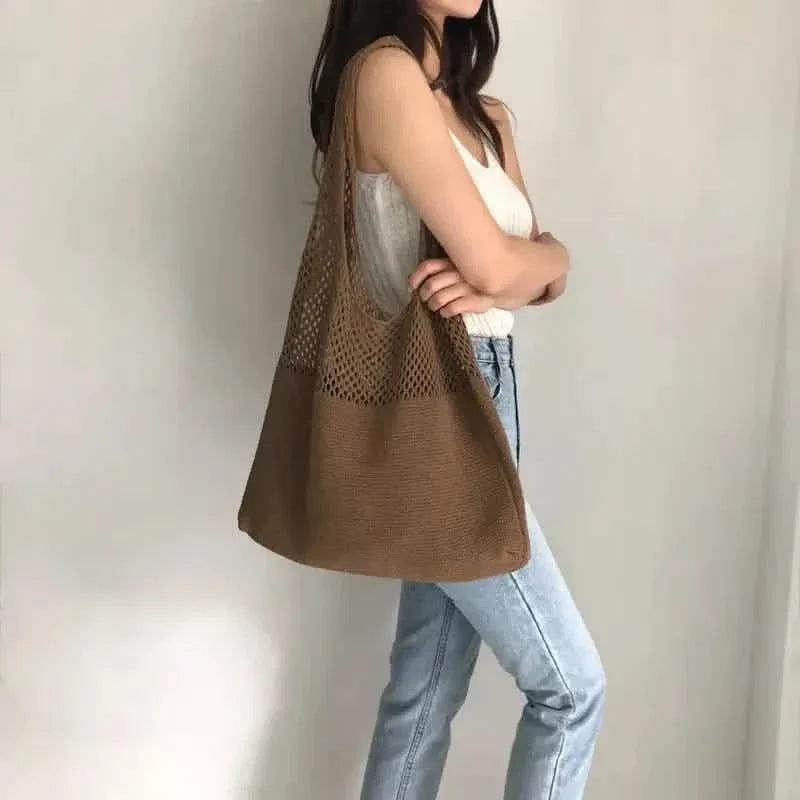 Simple Retro Hollow Crochet Bag