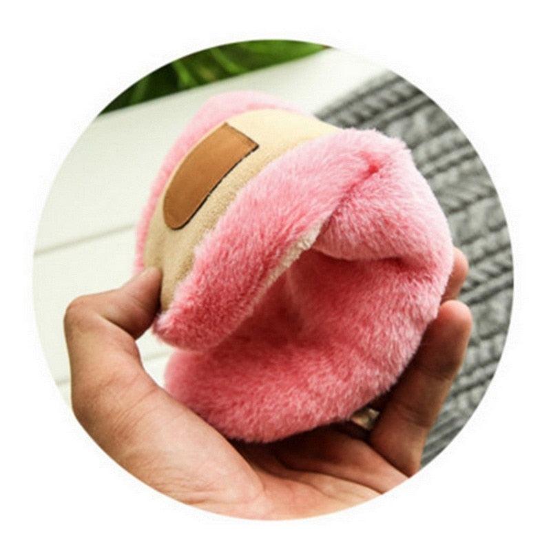Simple Solid Soft Plush Slippers For Men And Women Winter Warm Indoor Non-slip Slippers Shoes Comfortable Memory Foam Slippers For Women's And Men's Casual House Shoes