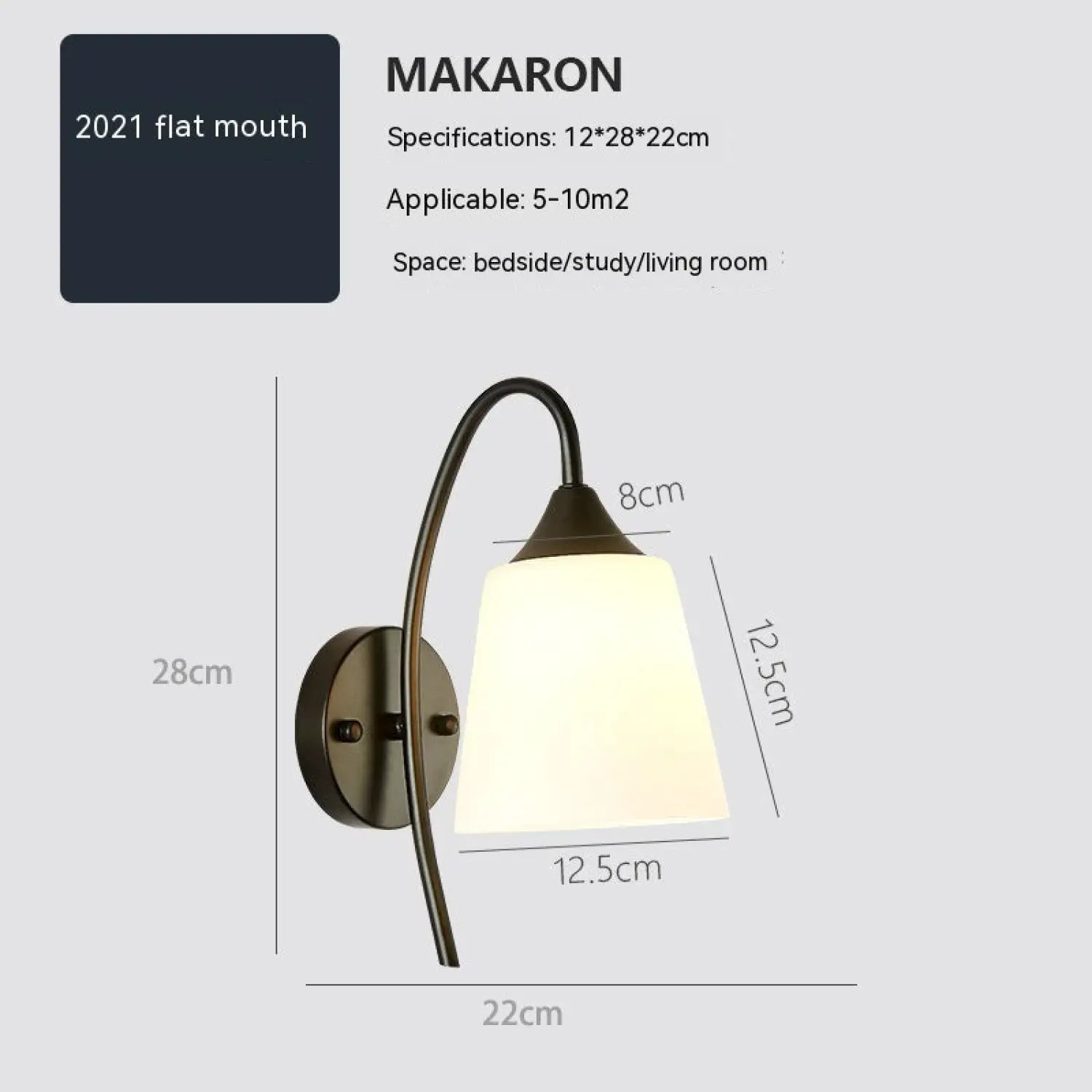 Simple Style Wall Lamp for Bedside in Home Interiors