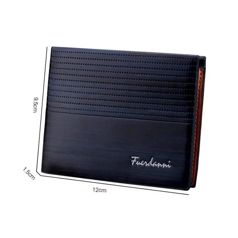 Simple Thin Leather Card Holders Vintage Brown Small Men Business Wallets Classic Design Wallets For Men