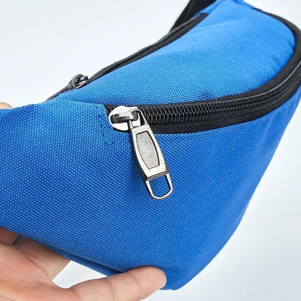 Simple Waterproof Chest Bag Unisex Fanny Pack Ladies Waist Pack Black Retro Style Women's Travel And Outdoor Waist Belt Bag