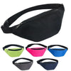 Simple Waterproof Chest Bag Unisex Fanny Pack Ladies Waist Pack Black Retro Style Women's Travel And Outdoor Waist Belt Bag