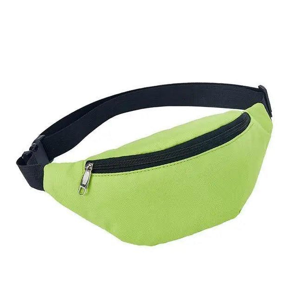 Simple Waterproof Chest Bag Unisex Fanny Pack Ladies Waist Pack Black Retro Style Women's Travel And Outdoor Waist Belt Bag