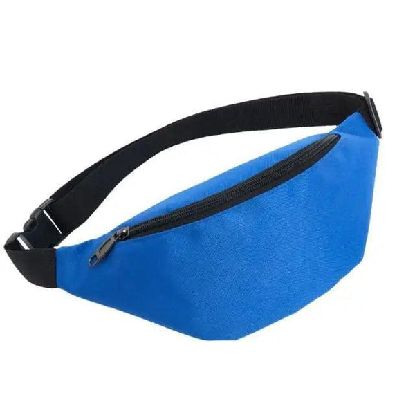 Simple Waterproof Chest Bag Unisex Fanny Pack Ladies Waist Pack Black Retro Style Women's Travel And Outdoor Waist Belt Bag
