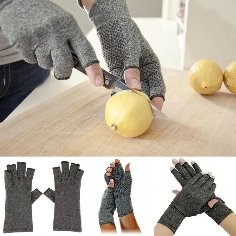 Simple Winter Arthritis Gloves Unisex Classic Anti Arthritis Therapy Gloves Compression  Fingerless Gloves
