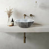Sirius Gray Marble Vessel Above Vanity Bathroom Sink Polished (D)15