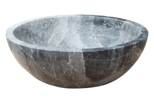 Sirius Gray Marble Vessel Above Vanity Bathroom Sink Polished (D)15