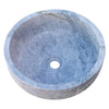 Sirius Silver Marble Vessel Sink Polished Finish 16 x 6 Inches - 3-4 Weeks / (D)16" (H)6" / Polished