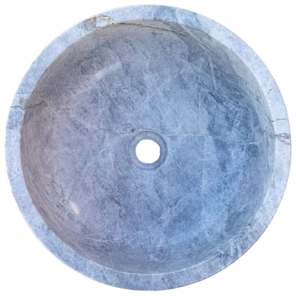 Natural Stone Sirius Silver Marble Vessel Sink Polished (D)16