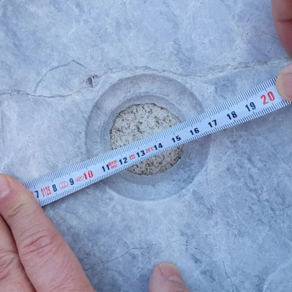 Natural Stone Sirius Silver Marble Vessel Sink Polished (D)16