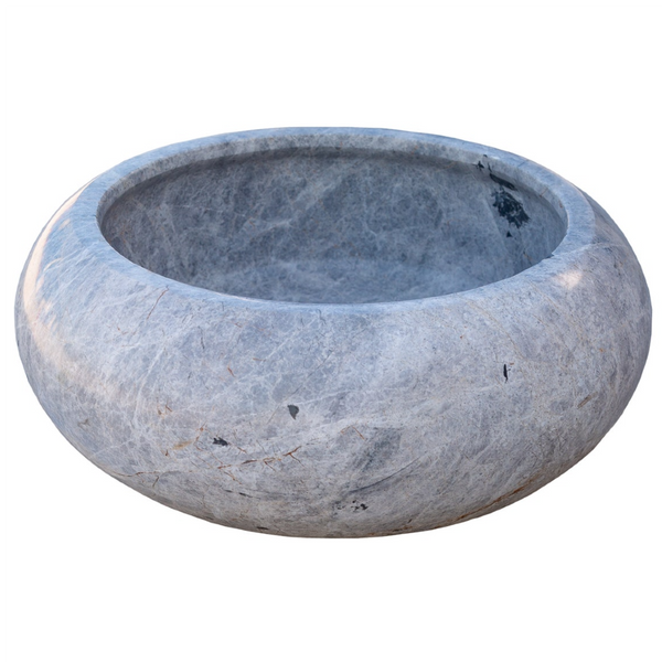 Sirius Silver Marble Natural Stone Vessel Sink (D)15.5