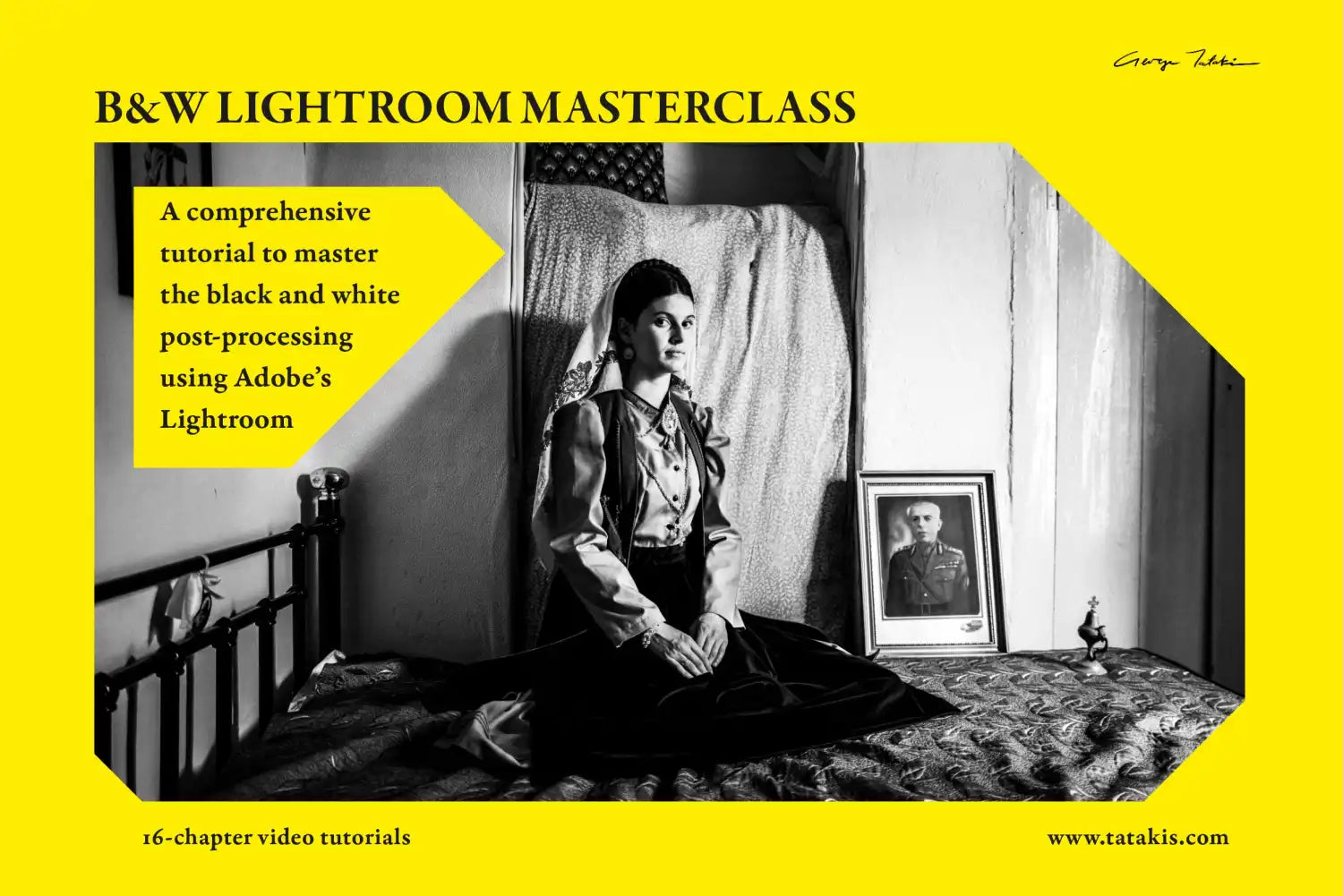 Adobe Lightroom Black-and-White editing Masterclass. Video tutorial by George Tatakis