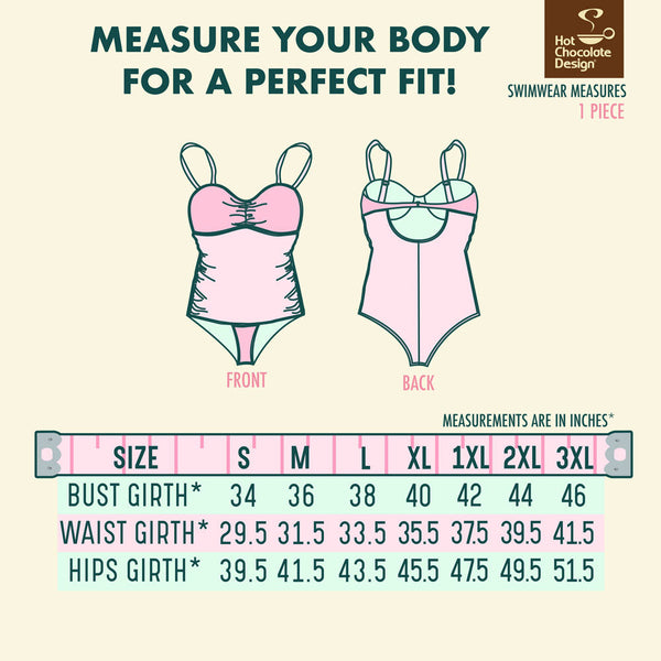 Hot Chocolate Design - Esoteric 50s Tank Style Swimsuit