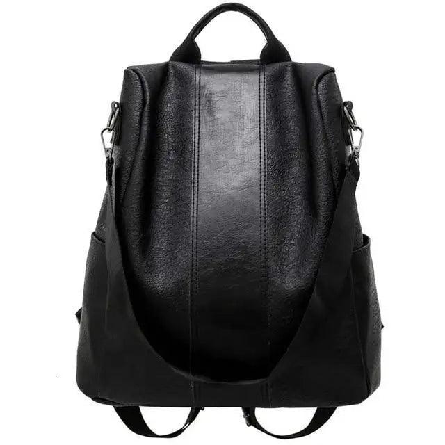 Sizzling Anti-Theft Vintage Style Leather Backpacks for Teenager Girls And Women School Bagpack For Females Travel Bags