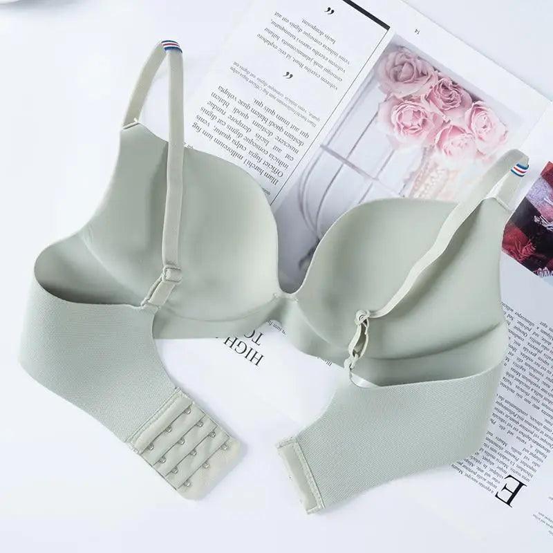 Sizzling Deep U Cup Bras For Women And Girls Push Up Bras Seamless Backless Intimates Female Underwear