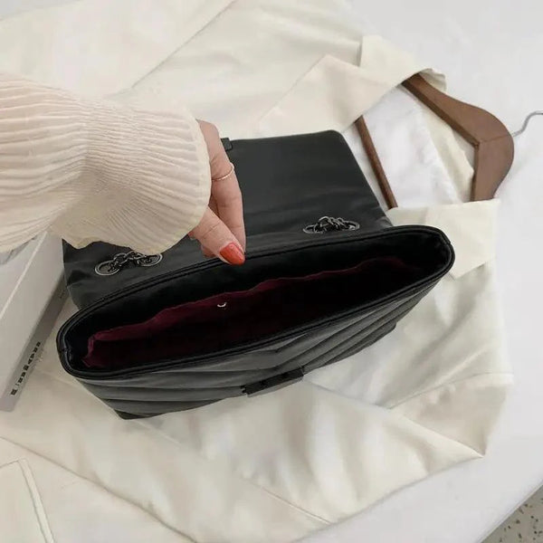 Sizzling Embroidery Thread Small PU Leather Crossbody Bags For Women And Girls Trending Female Shoulder Handbags