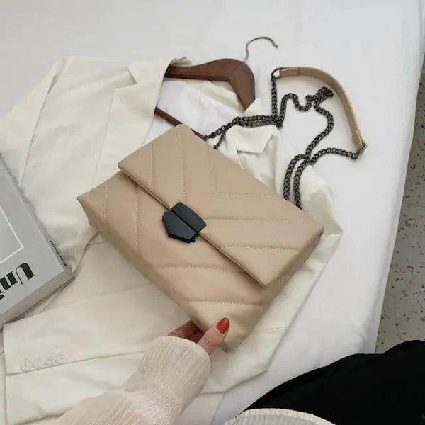 Sizzling Embroidery Thread Small PU Leather Crossbody Bags For Women And Girls Trending Female Shoulder Handbags