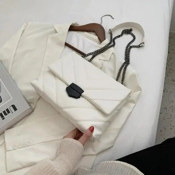 Sizzling Embroidery Thread Small PU Leather Crossbody Bags For Women And Girls Trending Female Shoulder Handbags