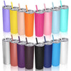 Skinny  Stainless Steel Thermos Water Bottle With Straw Insulated Cup Sealed Lid Colored Bachelorette Party  Double Wall Vacuum Insulated Tumbler Cup Reusable Slim Travel Mug with Cleaning Brush for Coffee Cold Hot Drinks