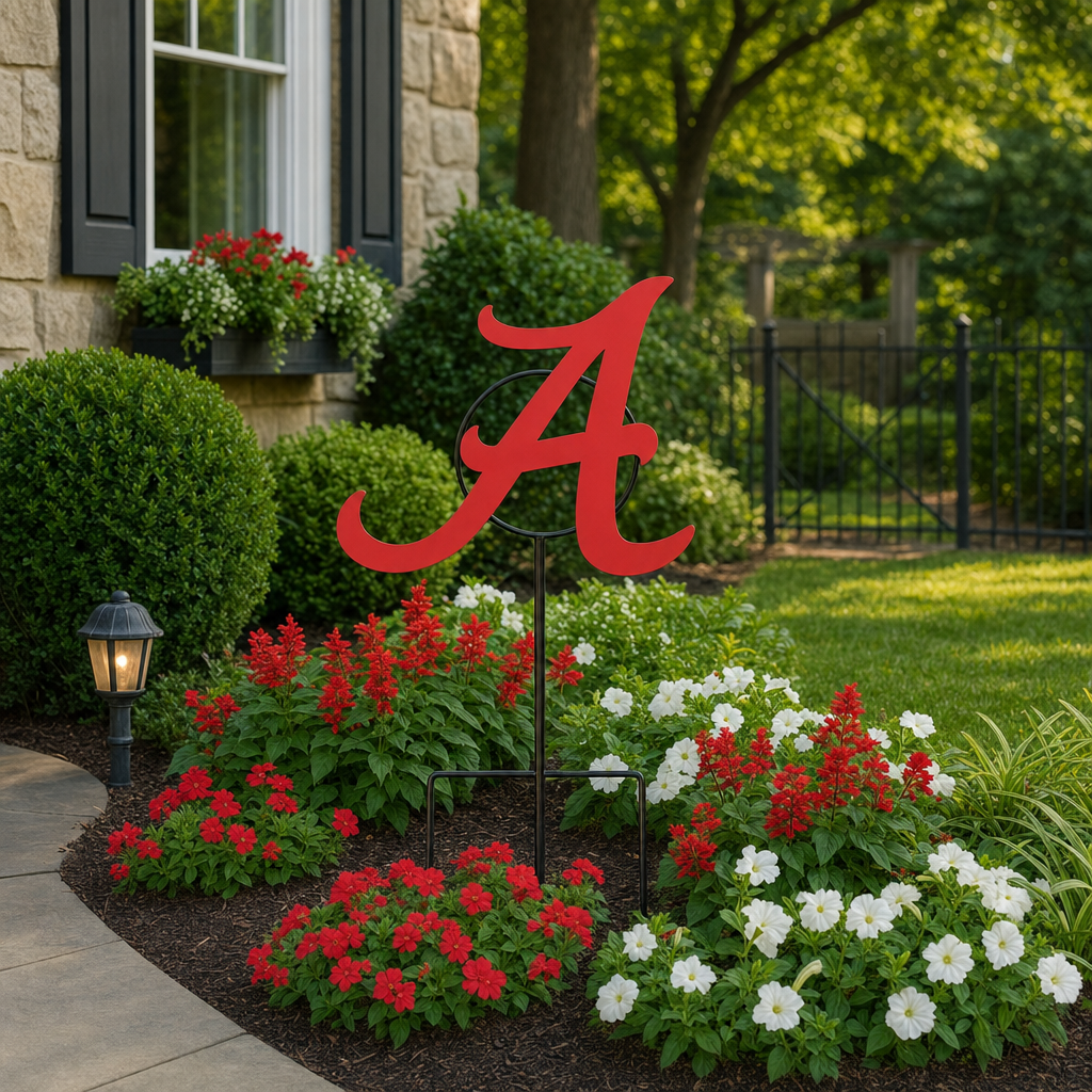Alabama logo Wrought Iron Yard Decor