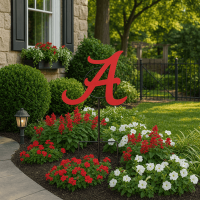 Alabama logo Wrought Iron Yard Decor