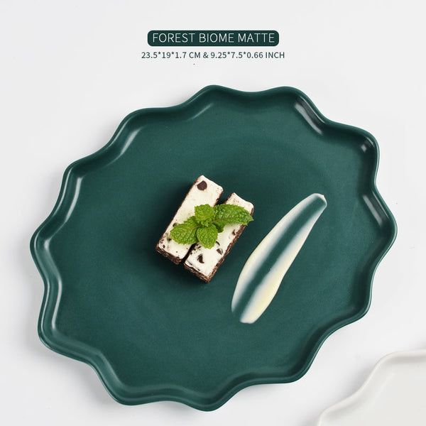 BosilunLife Bring Nature Inside Dinner Plate Recycled Eco-Clay 4-pcs set