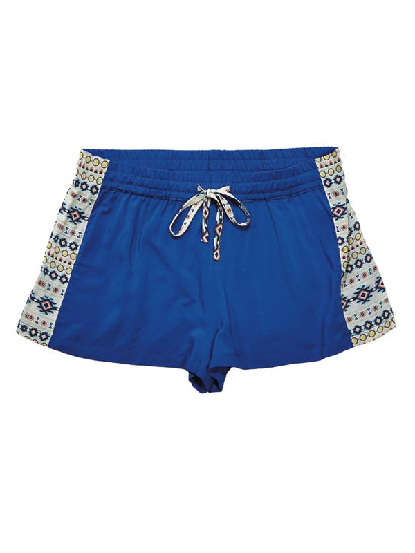 Women's Camo Sleep Shorts - Aztec Hunting Loungewear - Wilderness Dreams