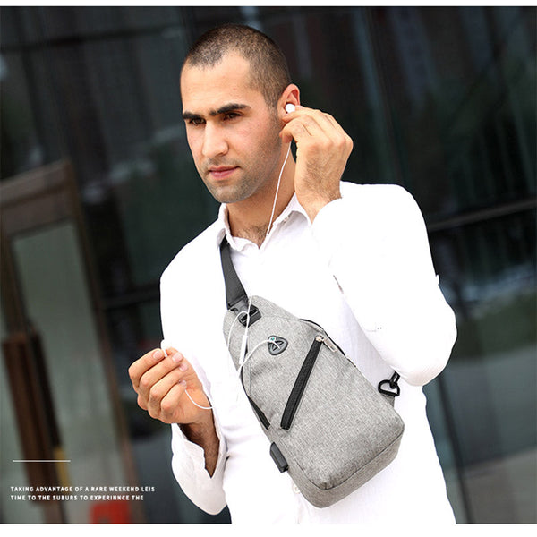 Men's Fashion Crossbody Bag - Multi-functional Casual Business Sling Bag for Everyday Use Wautton Outdoor Gear