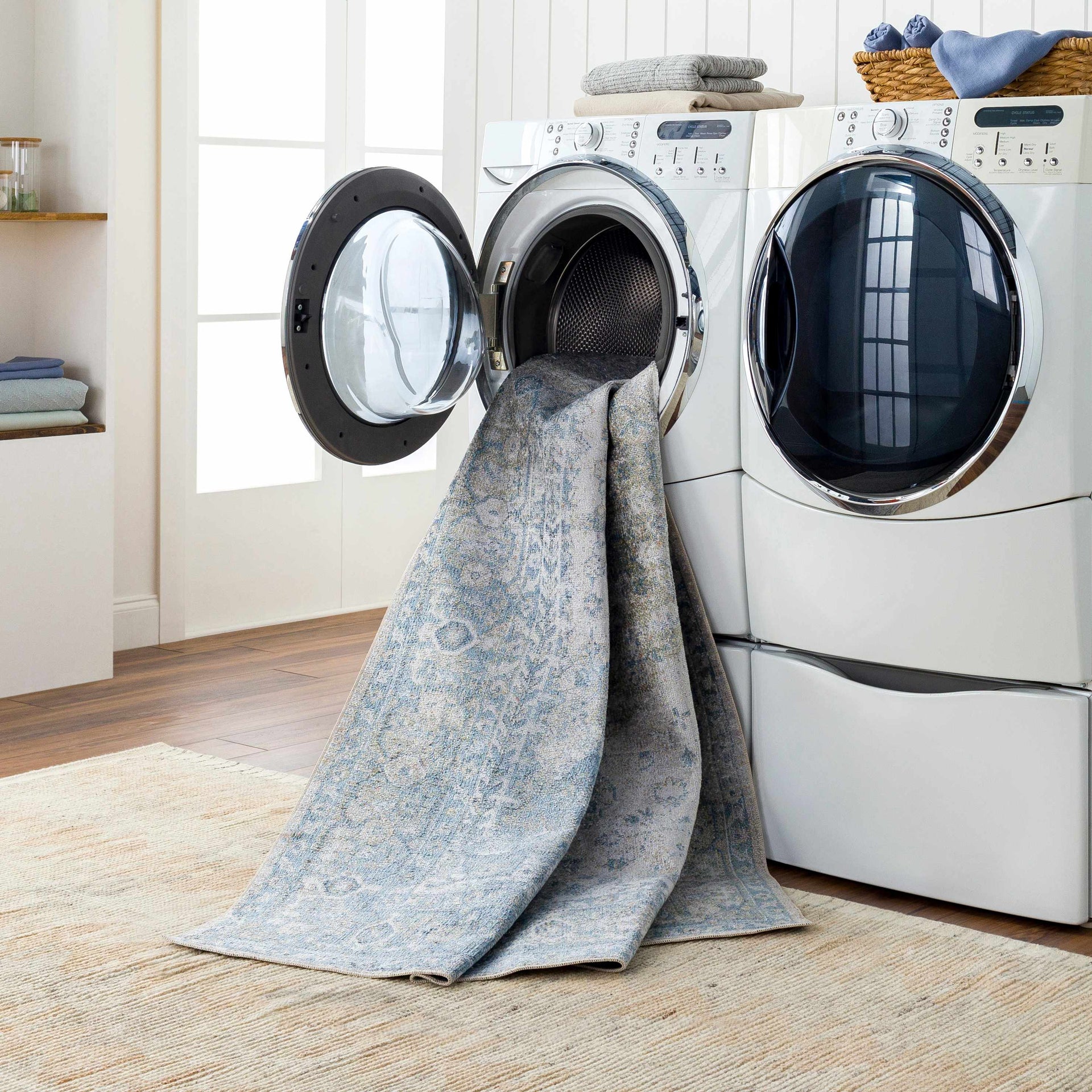 Gael Blue Boutique Washable Rug