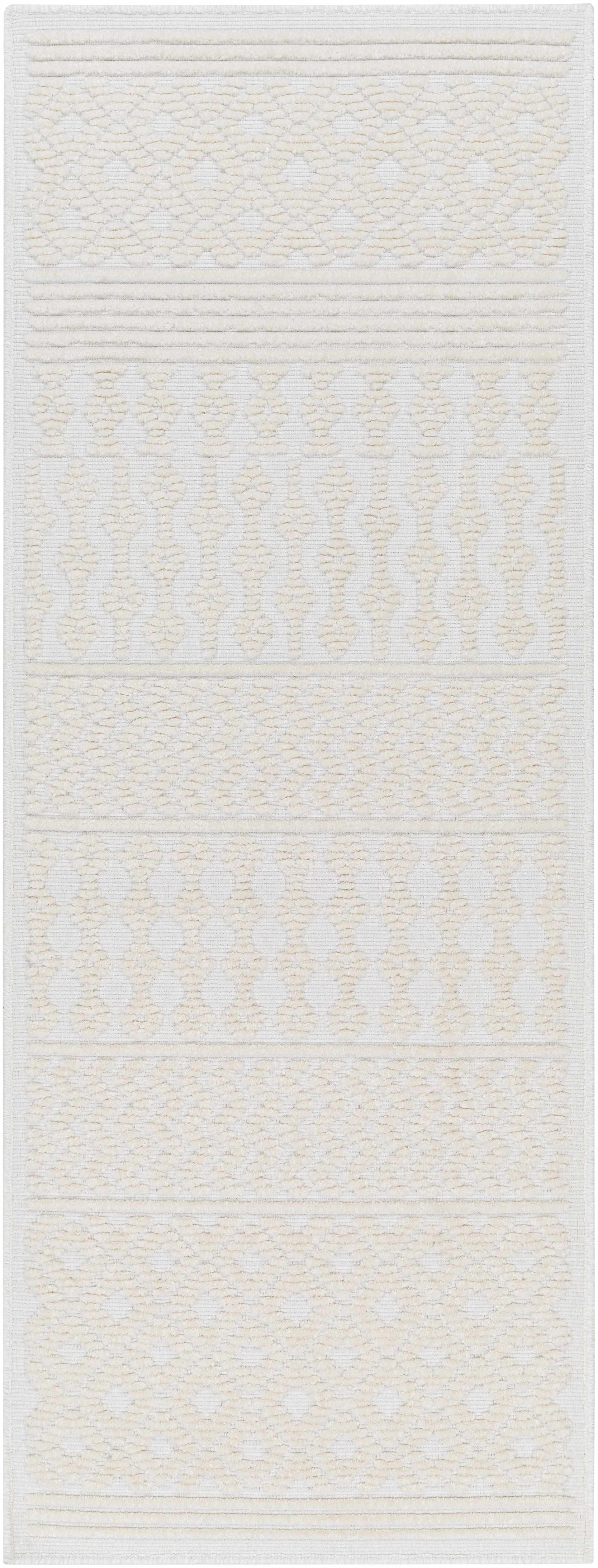 Drago White Washable Area Rug