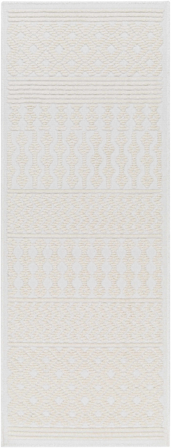 Drago White Washable Area Rug