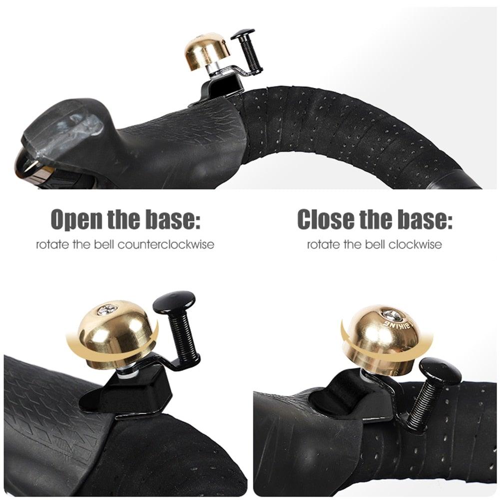 Small Bicycle Bell Mountain Road Bike Horn Sound Alarm Motor Riding Safety Ring Cycling Accessories Bike Bell Classic Bicycle Bell For Bike Ring Bell With Loud Sound Bells For Road Mountain Bike Handlebars Adults