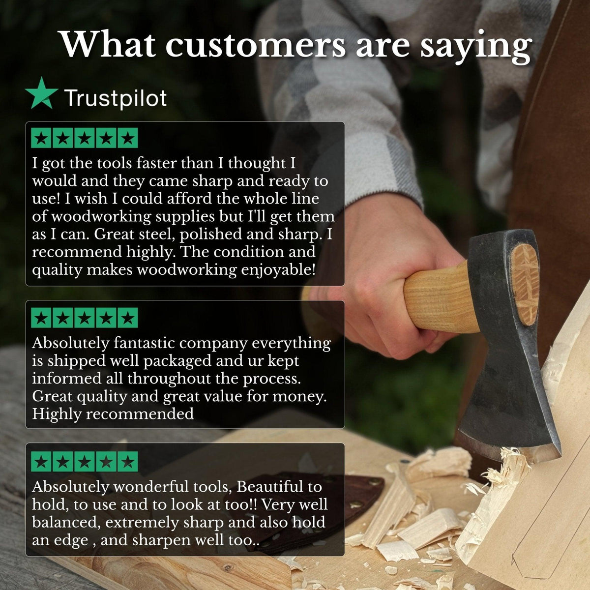 Small Carving Axe, 630 g (1.39 lb)