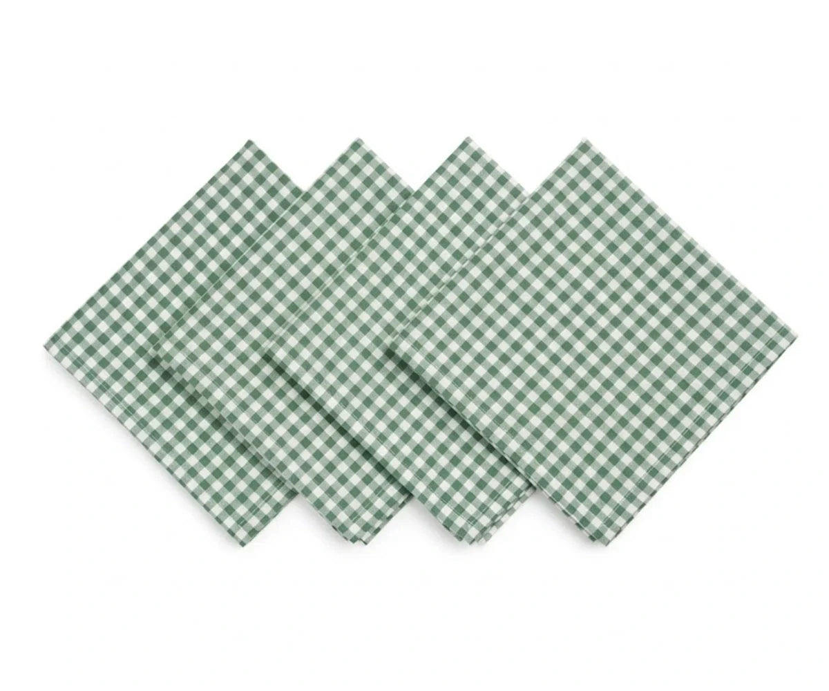 Green Buffalo Check Napkins