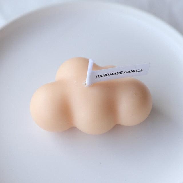 Small Scented Cloud Shape Birthday Candle Handmade Scented Candle Hand Poured Decorative Candle Aesthetic Candle Room Decor For Home Use Bedroom Romantic Soy Candle Home decoration Mother's Day Gifts