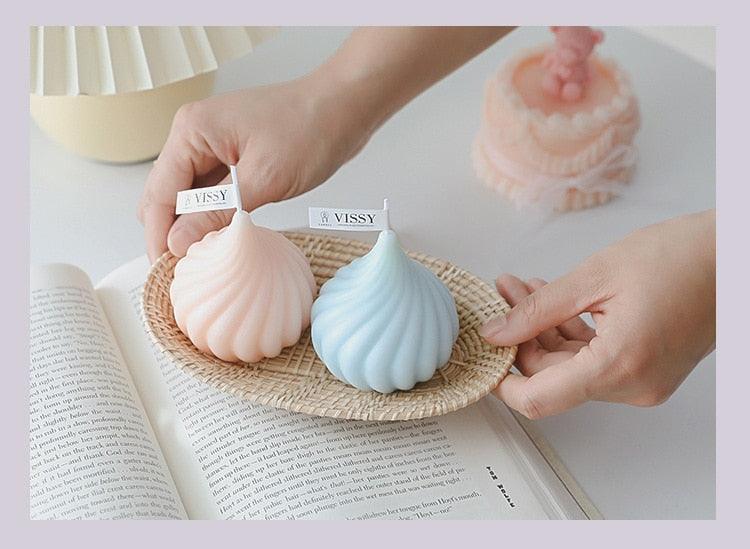 Small Whirlwind Candle  Wedding Decoration Aromatherapy Candle Home Decor Natural Paraffin Wax Long Lasting Aromatherapy Candles Stress Relief For Women