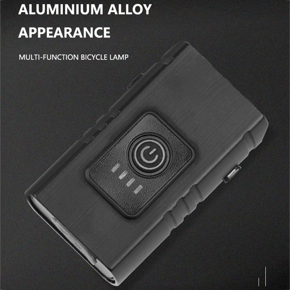 Smart Bicycle Front Light Set USB Rechargeable Front Light LED Headlight Bike Lamp Cycling Flash Light Powerful Rechargeable Bike Light For Night Riding Super Bright Bicycle Headlight For Cycling Road Mountain