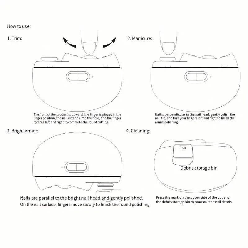 Smart Electric Nail Clipper with Anti-Pinch