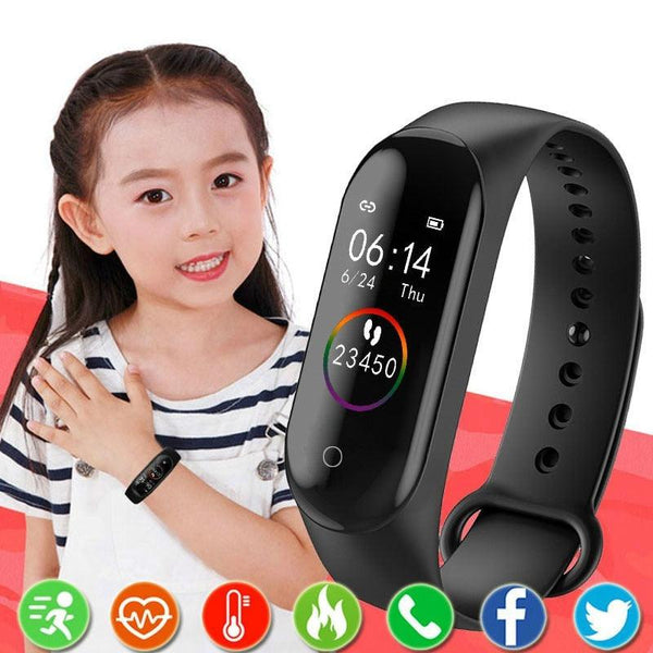 Smart Kids Watches For Girls Boys Sport Bracelet Child Wristband Fitness Tracker Smartwatch Waterproof Activity Tracker Health Exercise Watch With Heart Rate Monitor Waterproof Smart Fitness Band With Sleep Monitor