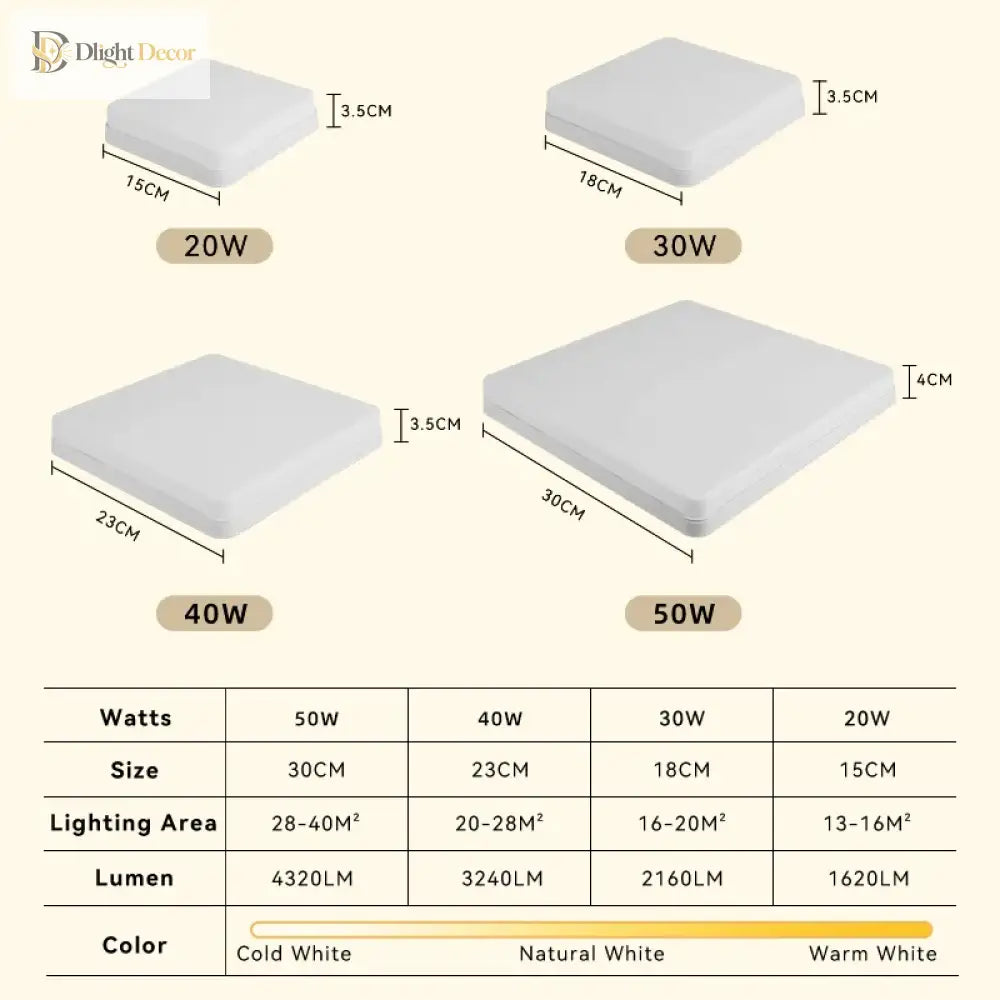Smart LED Ceiling Light | Modern Kitchen Island Lighting