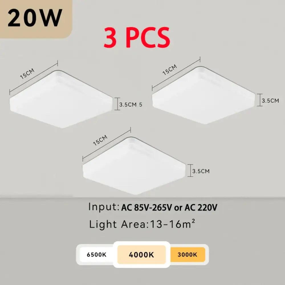 Smart LED Ceiling Light | Modern Kitchen Island Lighting