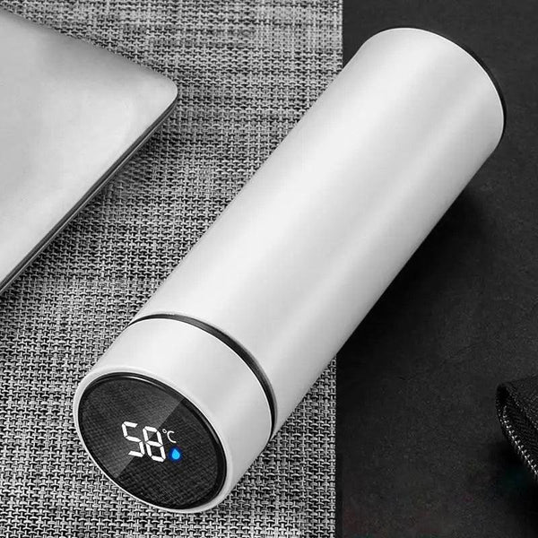 Smart LED Stainless Steel Water Bottle Intelligent Stay Hot/Cold Temperature Thermal Bottle Temperature Display Bottle For Children And Adults 500ml
