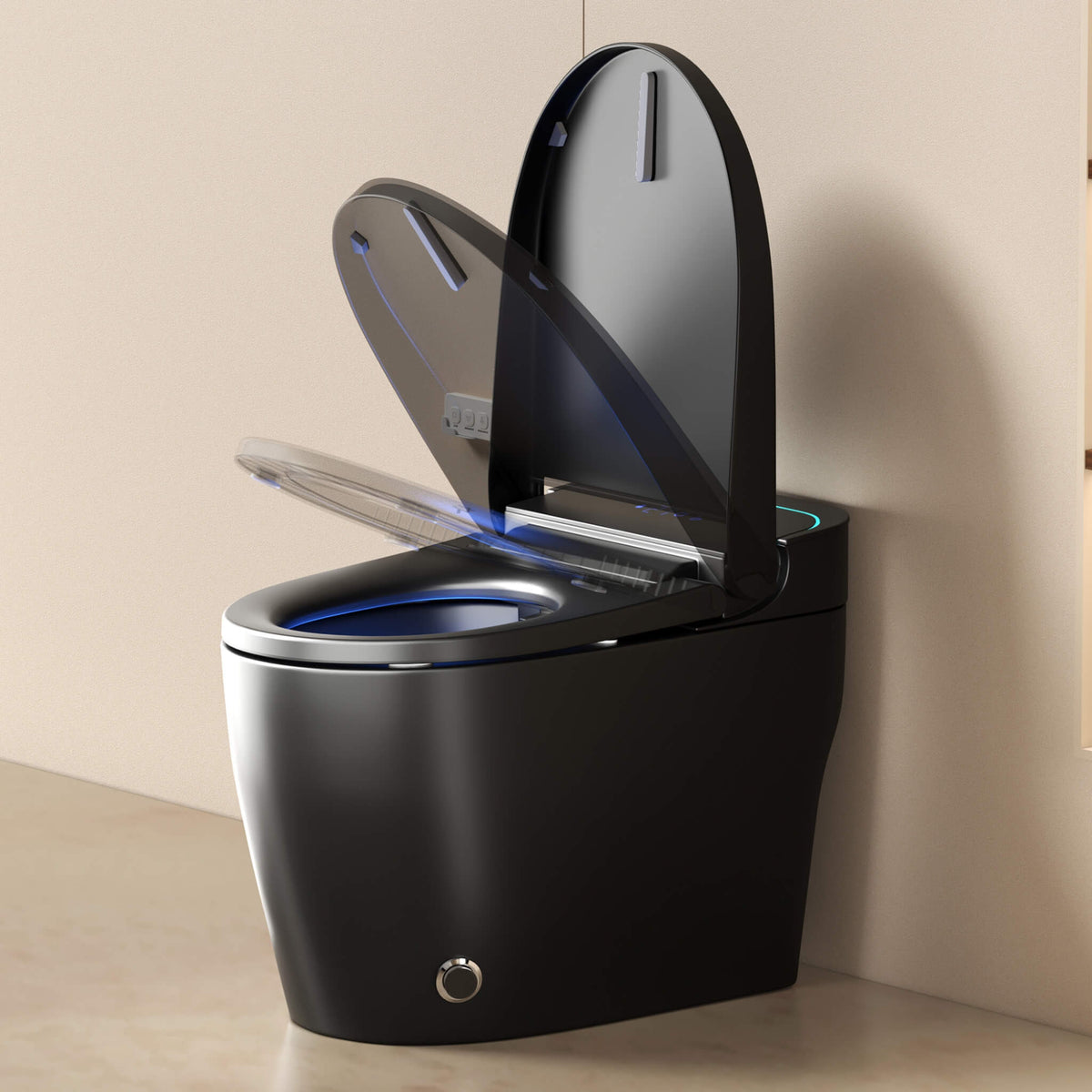 Smart One-Piece Bidet Toilet With Auto Open/Close Seat And Dryer (SAK86135)