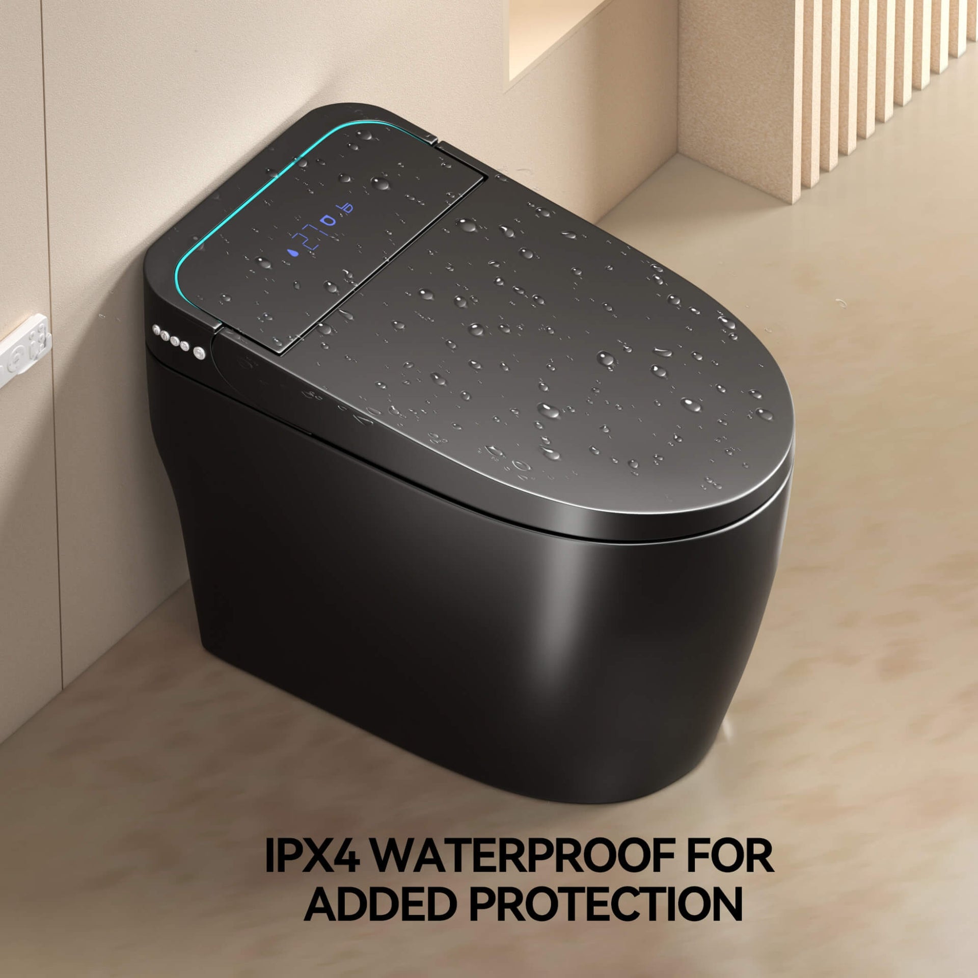 Smart One-Piece Bidet Toilet With Auto Open/Close Seat And Dryer (SAK86135)