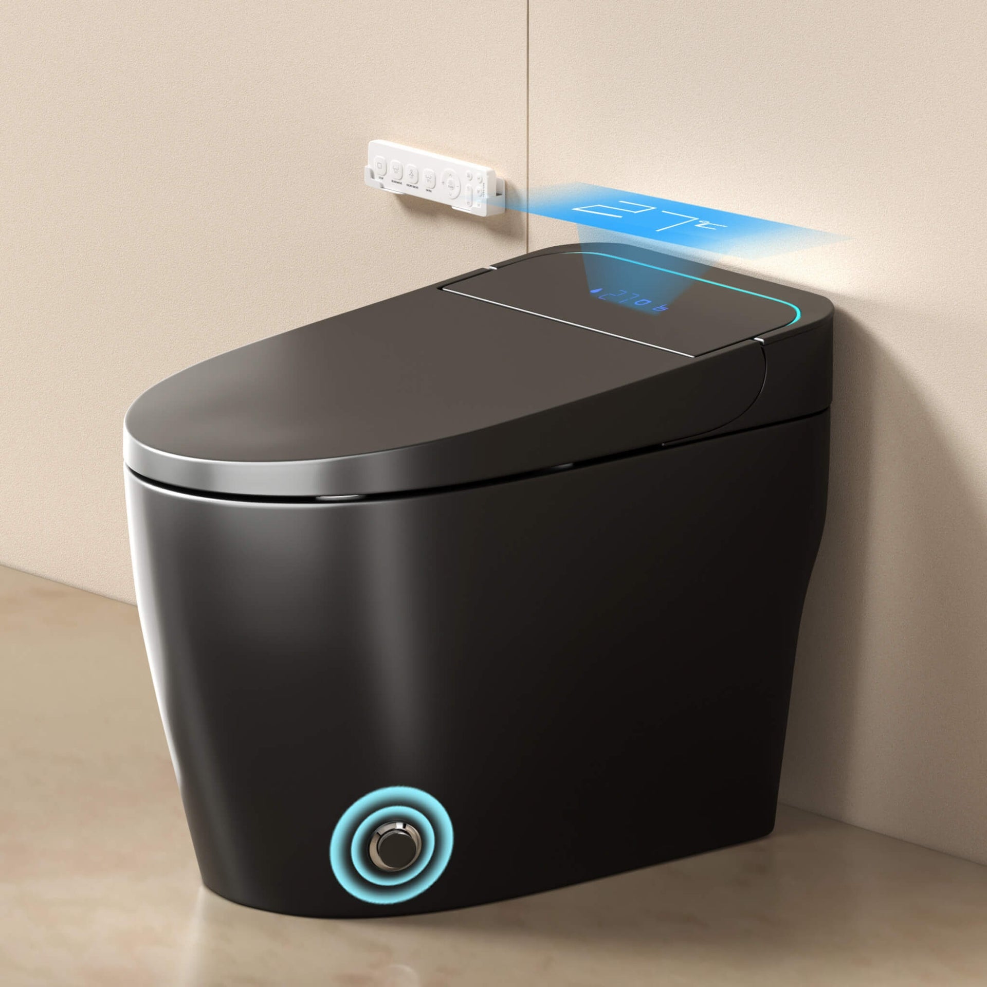 Smart One-Piece Bidet Toilet With Auto Open/Close Seat And Dryer (SAK86135)